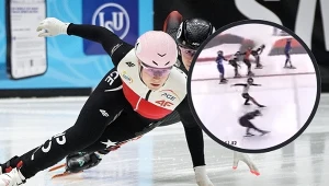 Natalia Maliszewska, a w ramce sytuacja z finiszu w Tilburgu