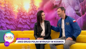 Miłość w cieniu kosmicznej misji – Aleksandra i Sławosz Uznańscy-Wiśniewscy w "halo tu polsat"