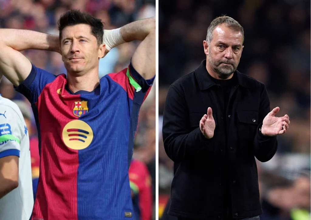 Robert Lewandowski i Hansi Flick Robert Lewandowski i Hansi Flick
