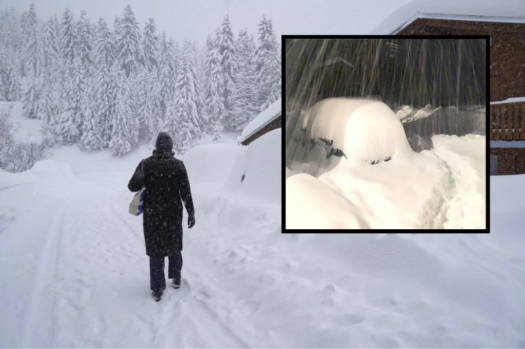 Masyw Centralny. Atak zimy w części Francji. Miejscami nawet 70 cm śniegu Masyw Centralny. Atak zimy w części Francji. Miejscami nawet 70 cm śniegu