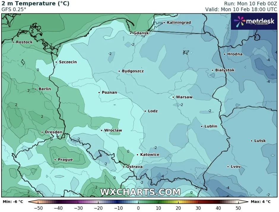 Poniedziałek będzie chłodnym i spokojnym dniem, bez opadów. Najzimniej będzie w rejonie Suwalszczyzny i Podlasia Poniedziałek będzie chłodnym i spokojnym dniem, bez opadów. Najzimniej będzie w rejonie Suwalszczyzny i Podlasia