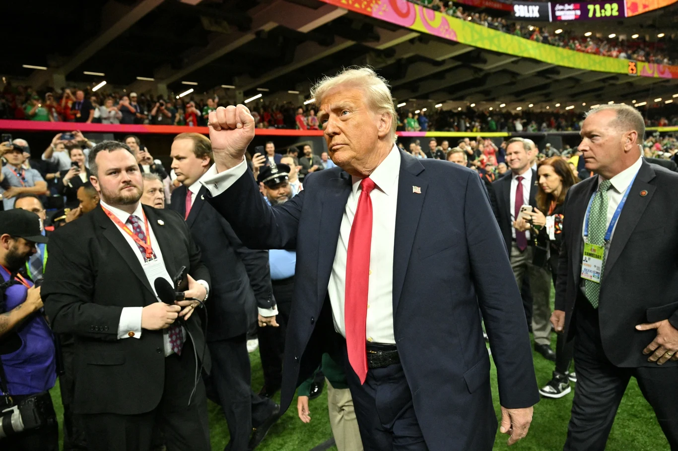 Donald Trump na Super Bowl LIX