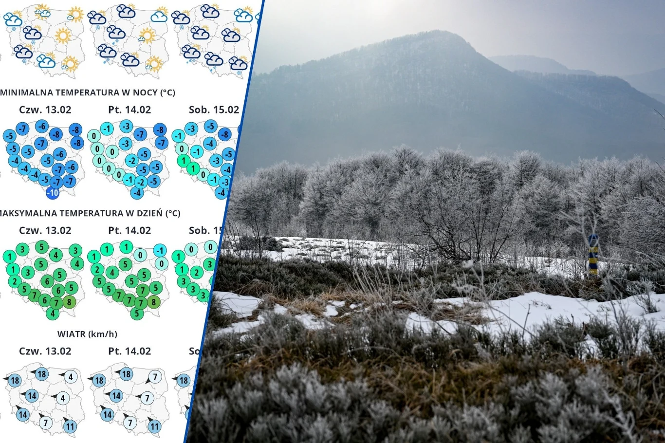 Początek tygodnia będzie pogodny i suchy. Jednak od czwartku IMGW prognozuje wyraźne pogorszenie pogody. Pojawią się opady deszczu, deszczu ze śniegiem i śniegu Początek tygodnia będzie pogodny i suchy. Jednak od czwartku IMGW prognozuje wyraźne pogorszenie pogody. Pojawią się opady deszczu, deszczu ze śniegiem i śniegu