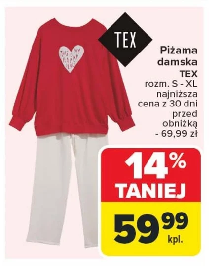 Piżama damska TEX