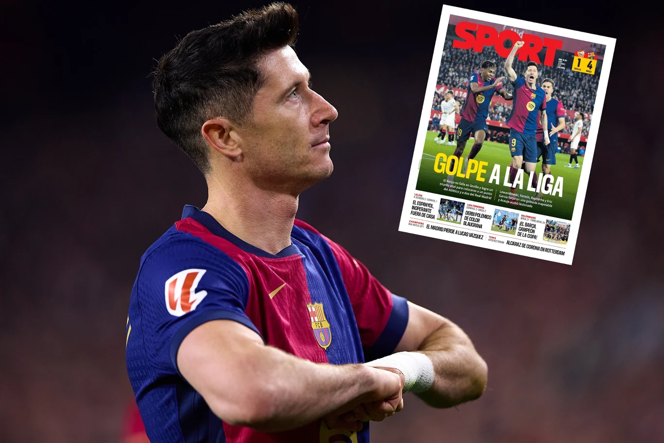 Robert Lewandowski znów został bohaterem okładek hiszpańskiej prasy Robert Lewandowski znów został bohaterem okładek hiszpańskiej prasy