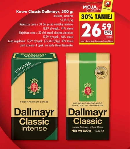 Dallmayr Classic Kawa mielona 500 g
