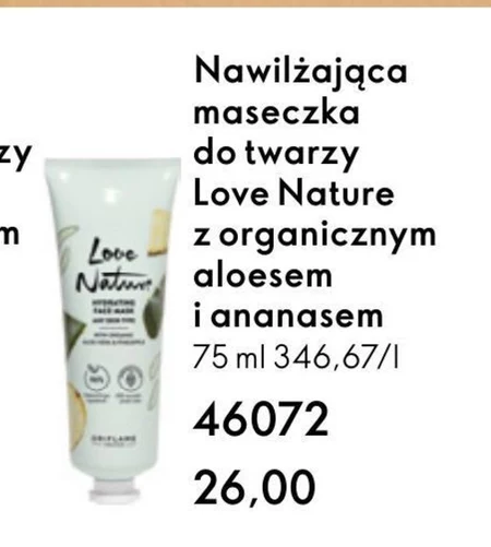 Maseczka do twarzy Love Nature