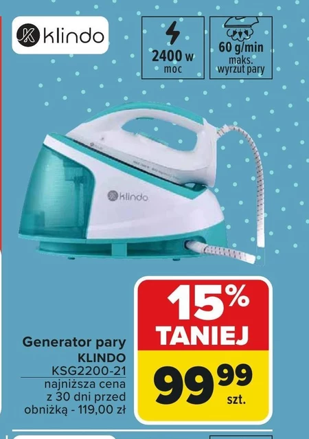 Generator pary Klindo