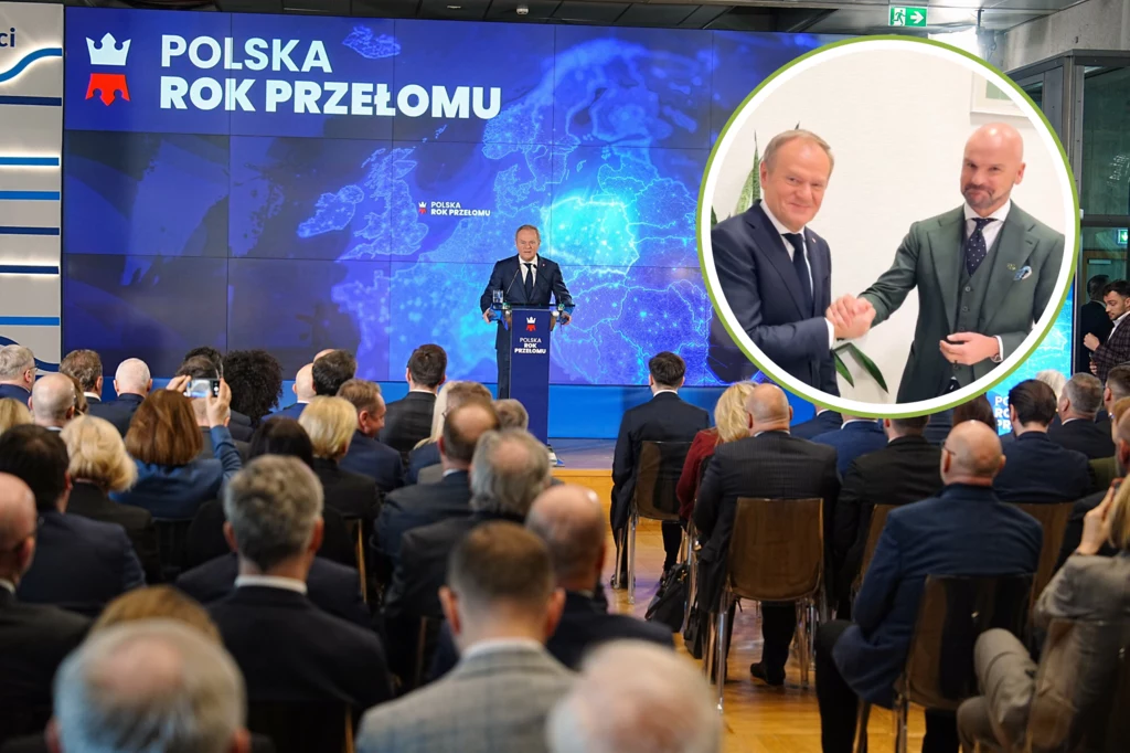 Premier Donald Tusk opublikował nagranie z szefem InPostu Rafałem Brzoską. Źródło: STACH ANTKOWIAK/REPORTER, X @Donald Tusk