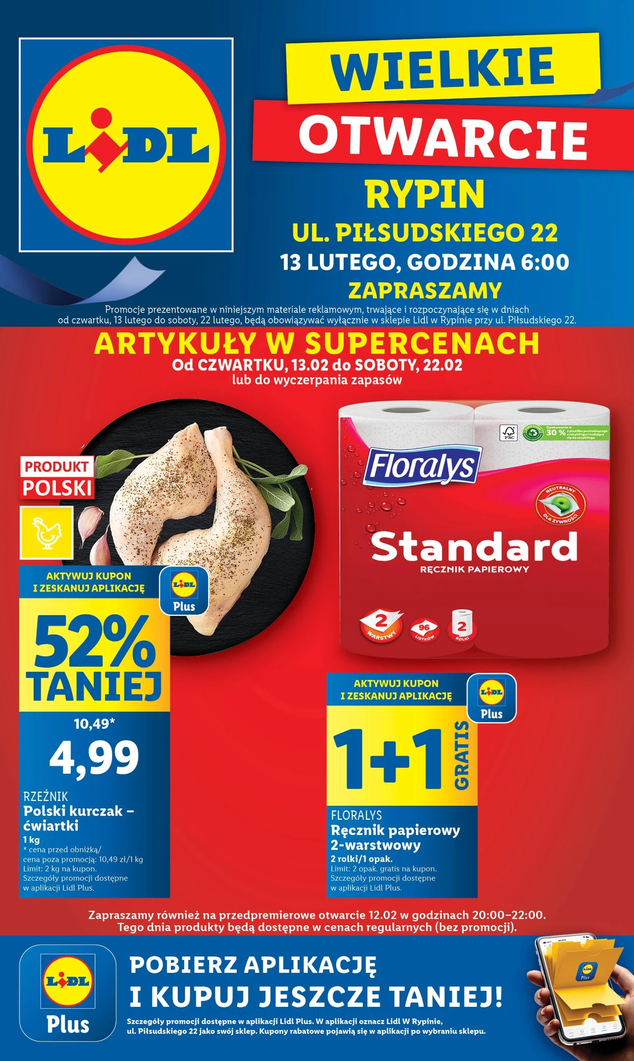 Wielkie otwarcie Lidla w Rypinie