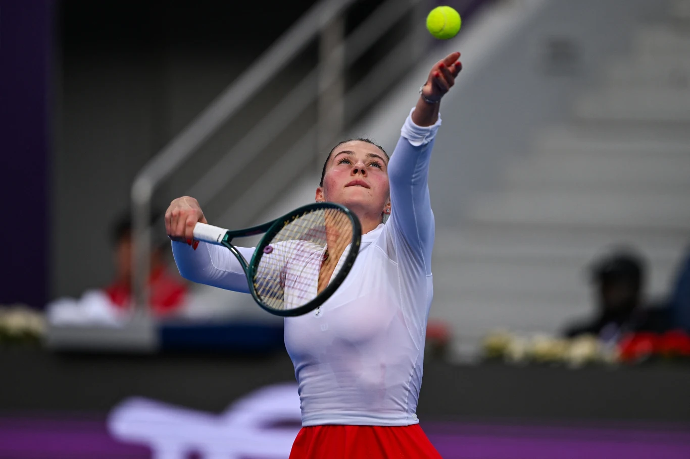 Marta Kostiuk w meczu z Coco Gauff