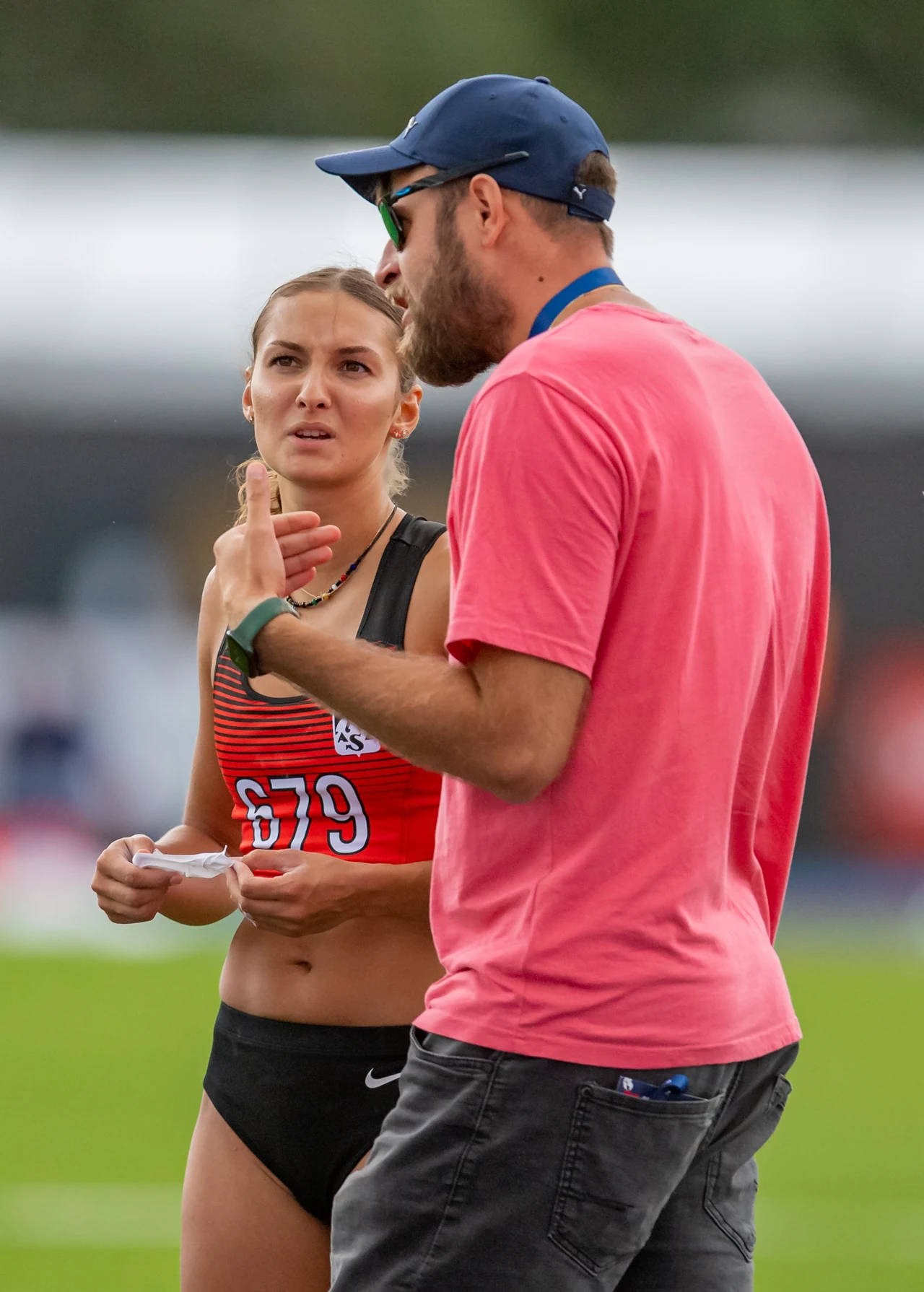 Katarzyna Mirek i trener Marcin Szczepański Katarzyna Mirek i trener Marcin Szczepański