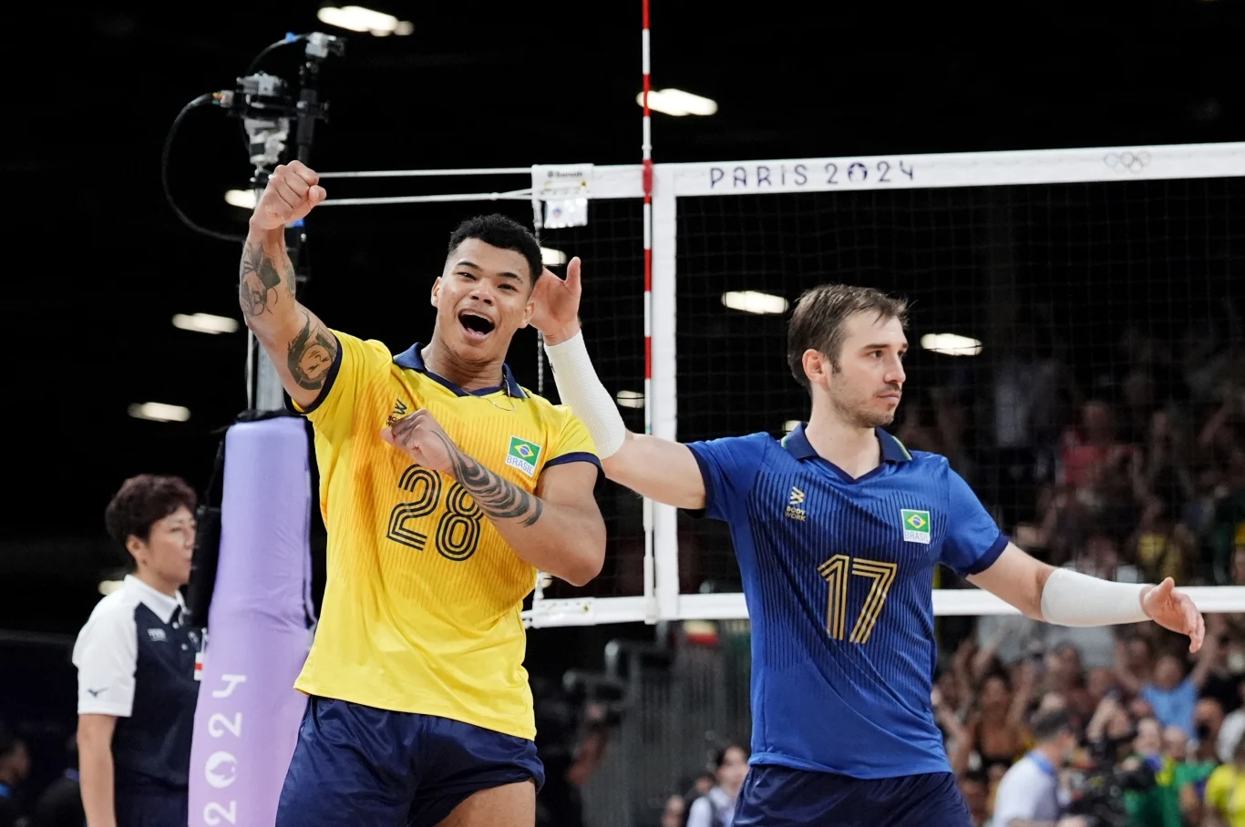 Thales Hoss (z numerem 17) w reprezentacji Brazylii