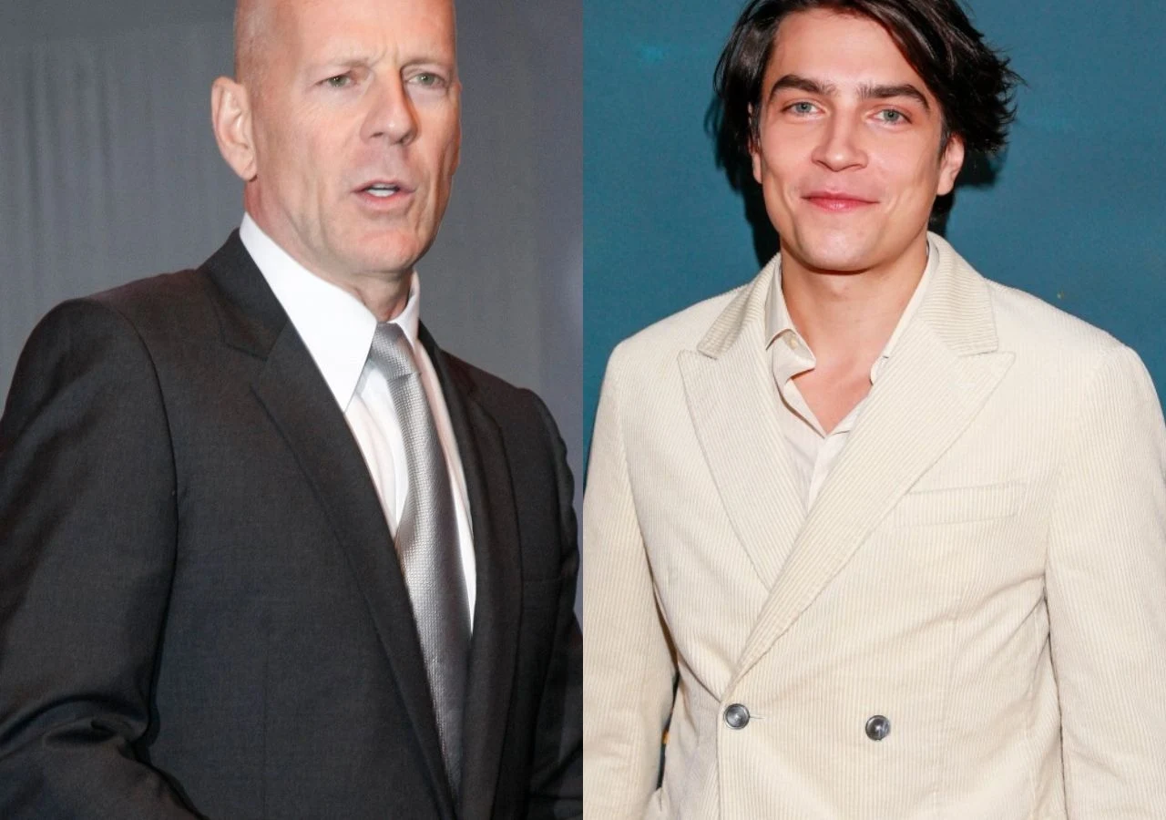 Bruce Willis i Nikodem Rozbicki Bruce Willis i Nikodem Rozbicki