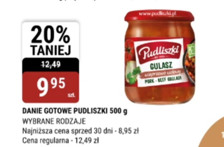 Pudliszki Gulasz wieprzowo-wołowy 500 g