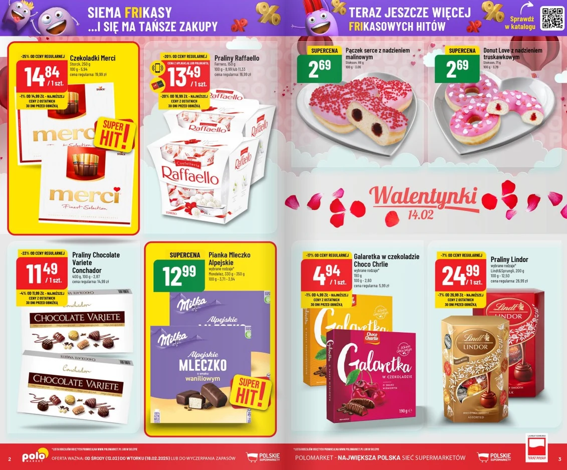 Słodkości na Walentynki w POLOmarket 