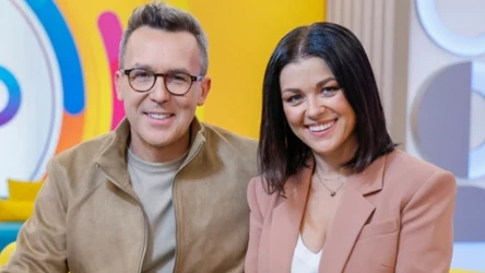 Katarzyna Cichopek i Maciej Kurzajewski w "halo tu polsat"