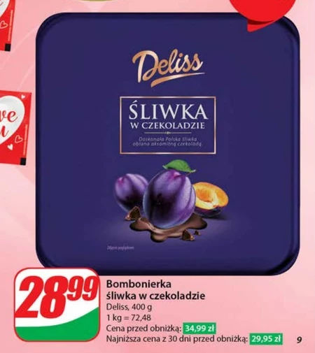 Śliwki w czekoladzie Deliss