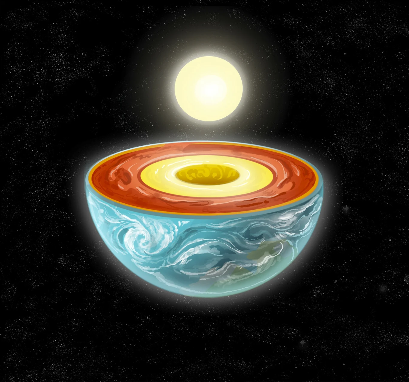 Przez ostatnie 50 lat płynne jądro Ziemi zwalniało, a otaczająca je stała Ziemia przyśpieszała.