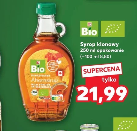 Syrop klonowy K-BIO