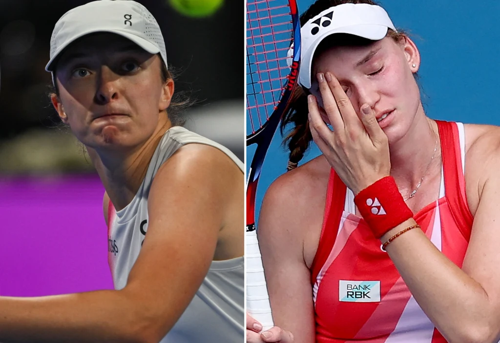 Iga Świątek i Jelena Rybakina Iga Świątek i Jelena Rybakina zagrają w ćwierćfinale turnieju w Dosze
