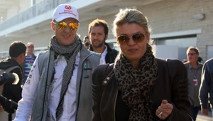 Michael Schumacher z żoną Corinną, 2012 rok