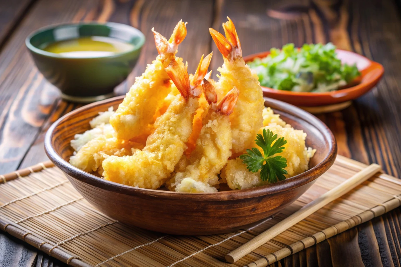 Krewetki w tempurze Krewetki w tempurze