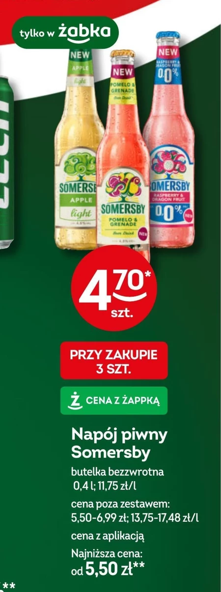 Napój piwny Somersby