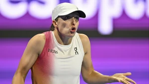 Iga Świątek podczas turnieju WTA w Dosze
