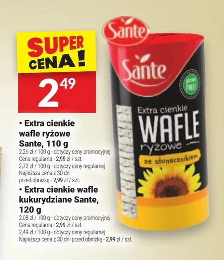 Wafle ryżowe Sante