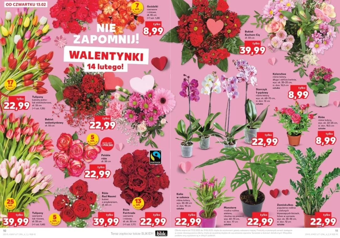 Kaufland oferuje kwiaty na Walentynki! Kaufland oferuje kwiaty na Walentynki!