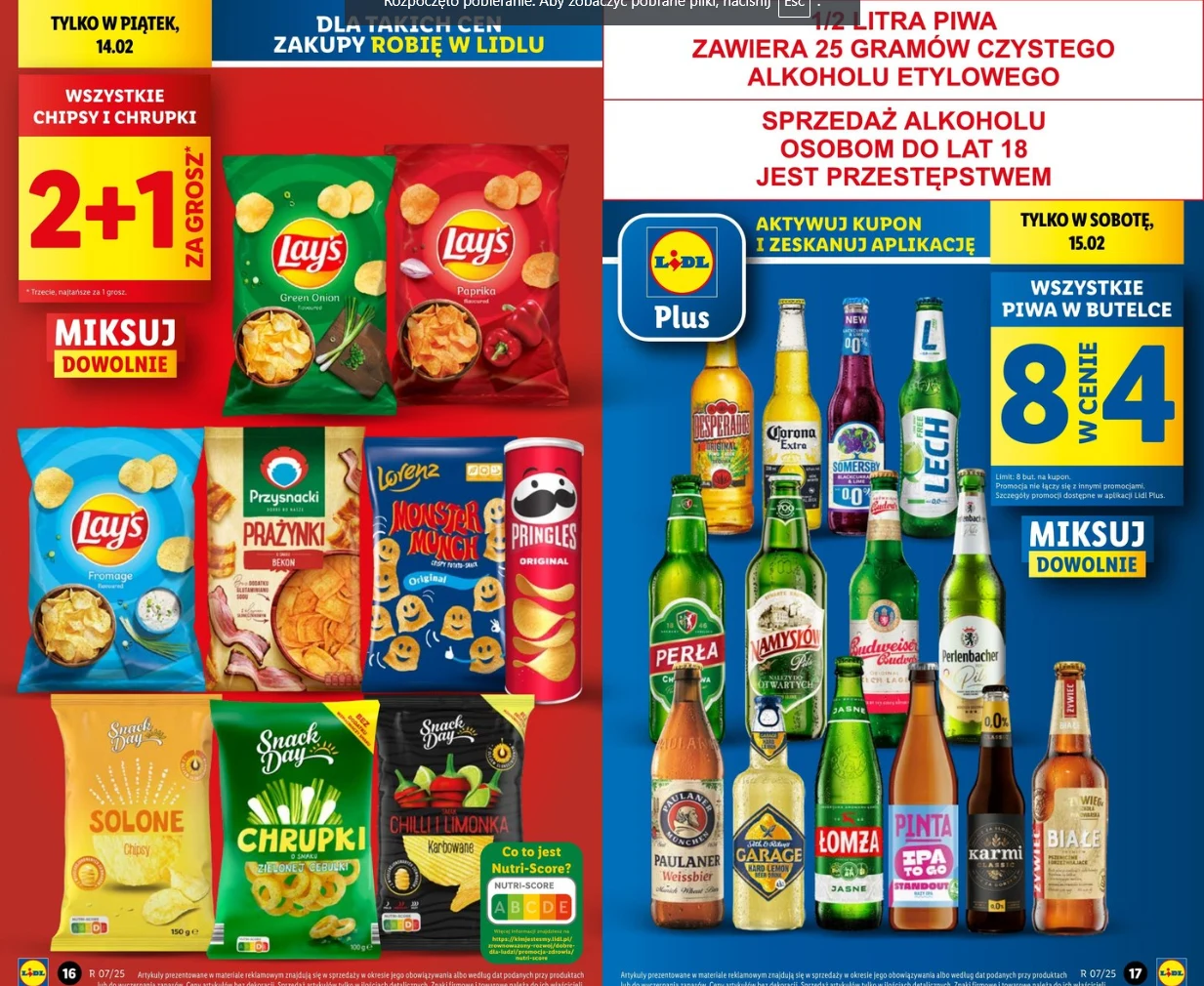 Jednodniowe promocje w Lidlu 