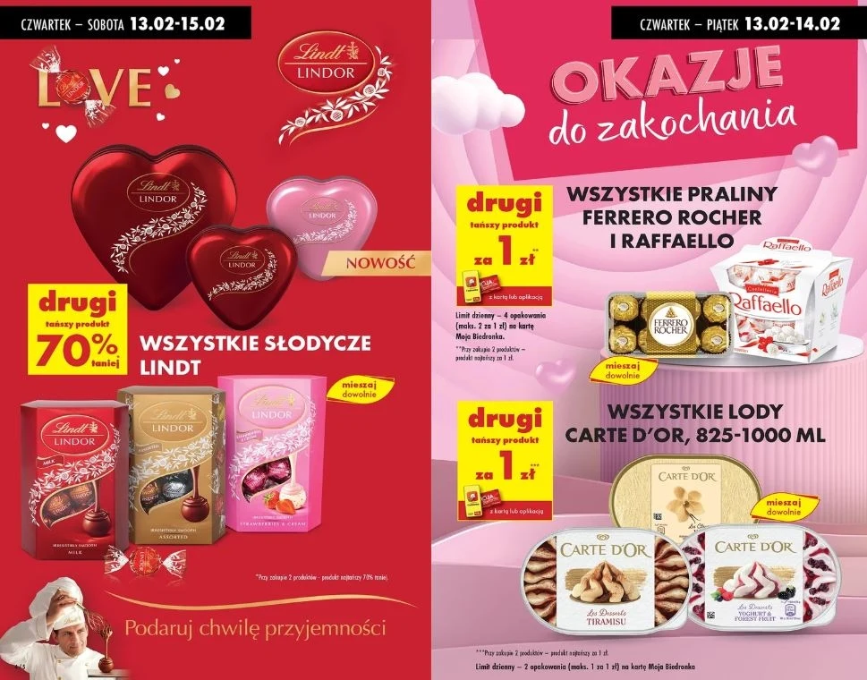 Biedronka oferuje promocje na Walentynki!