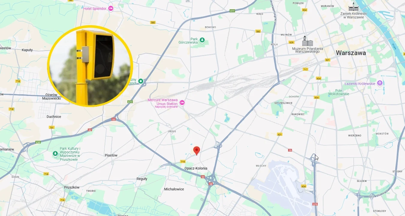 Fotoradar - rekordzista z warszawskich Alei Jerozolimskich padł ofiarą wandali Fotoradar - rekordzista z warszawskich Alei Jerozolimskich padł ofiarą wandali