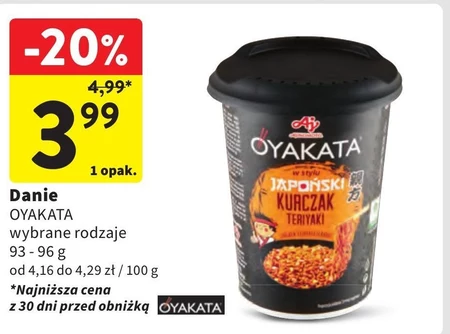OYAKATA Danie instant z sosem w stylu japoński kurczak teriyaki 96 g