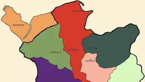 Podział ziem Polski na dzielnice w 1138 roku