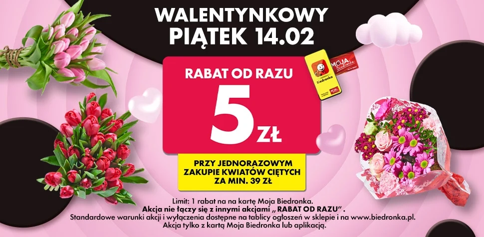 Rabat na bukiet w Biedronce! 