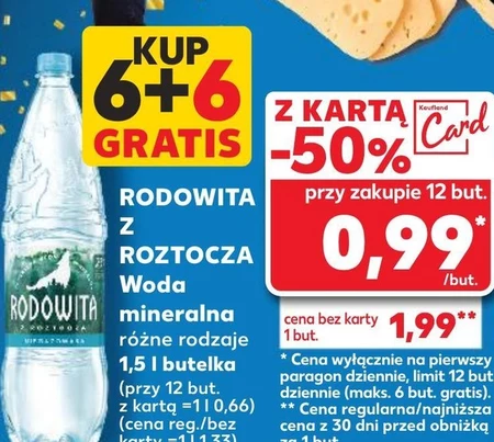 Rodowita z Roztocza Naturalna woda mineralna gazowana 1,5 l