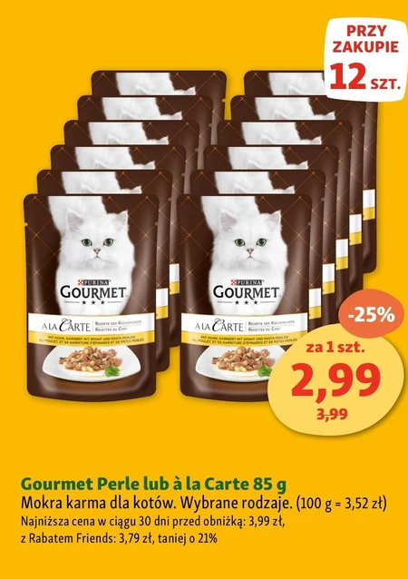 Вологий корм для котів Gourmet perle