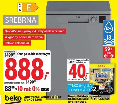 Zmywarka wolnostojąca Beko