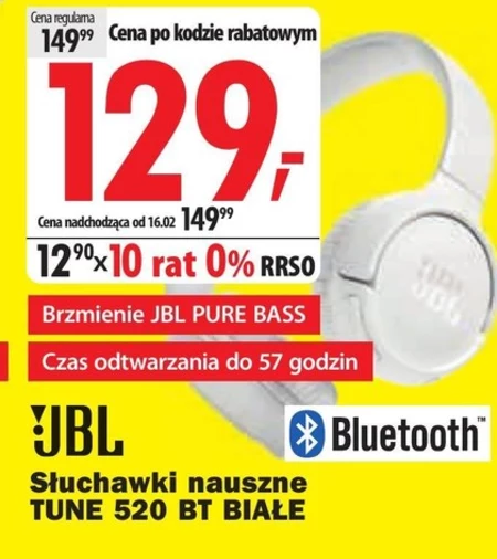 Słuchawki bluetooth JBL