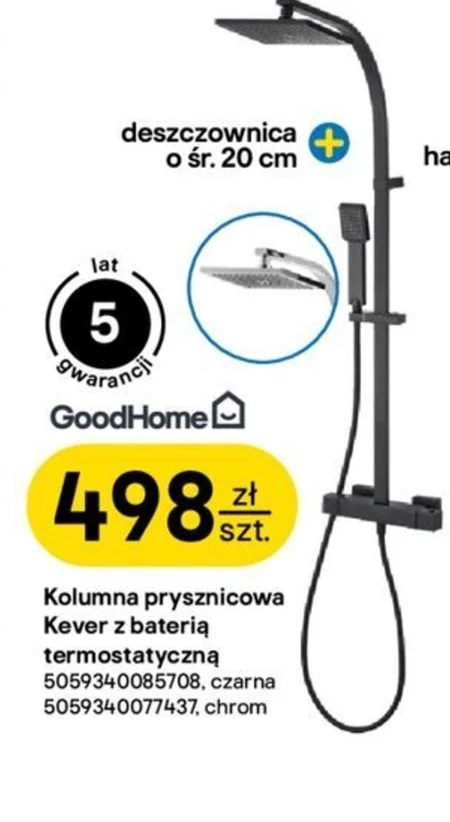 Kolumna prysznicowa GoodHome