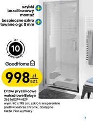 Drzwi kabiny prysznicowej GoodHome