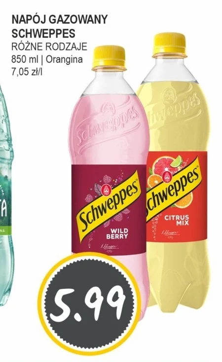 Napój gazowany Schweppes