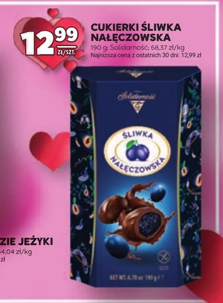 Solidarność Śliwka Nałęczowska w czekoladzie 190 g