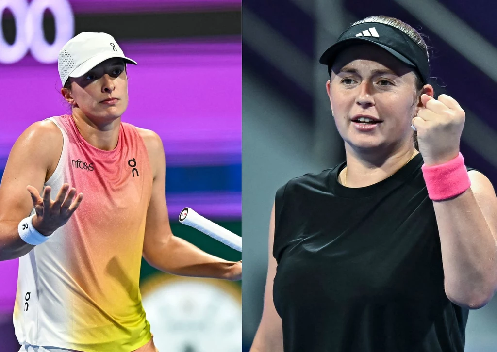 Iga Świątek i Jelena Ostapenko Iga Świątek i Jelena Ostapenko