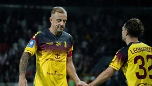 Kamil Grosicki i Leonardo Koutris z Pogoni Szczecin