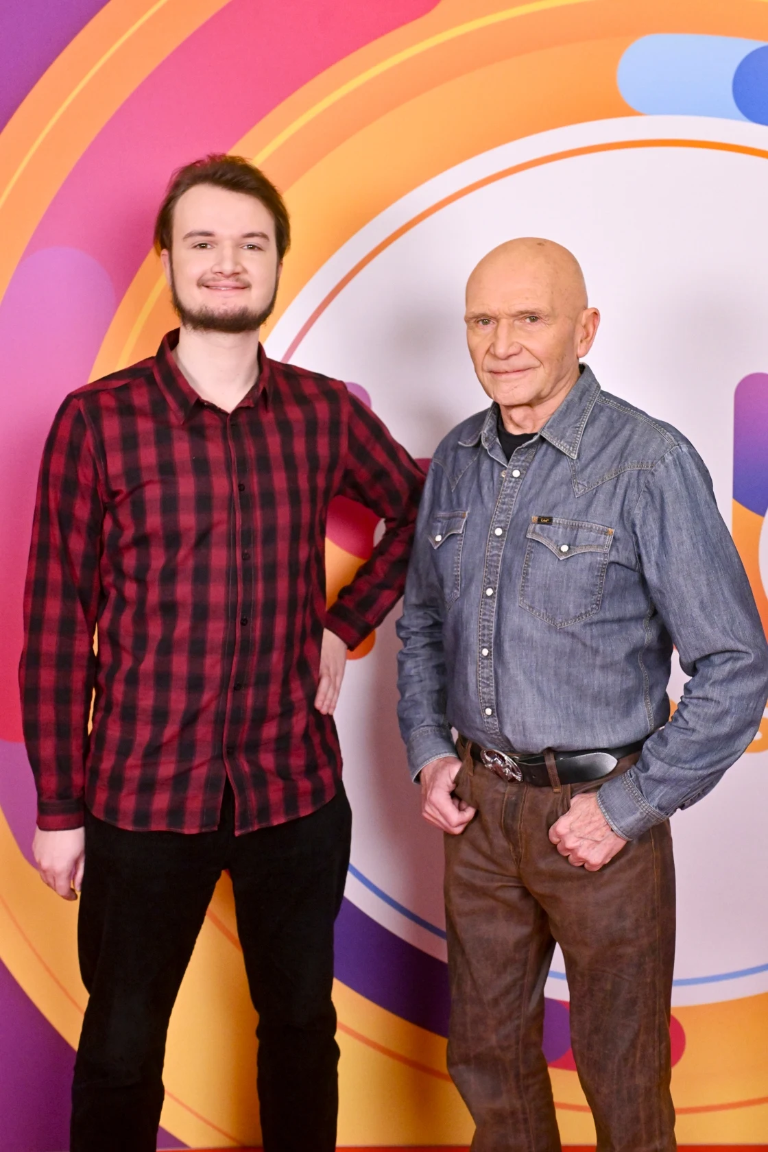 Marek Siudym z synem Tadeuszem w "halo tu polsat" Marek Siudym z synem Tadeuszem w "halo tu polsat"