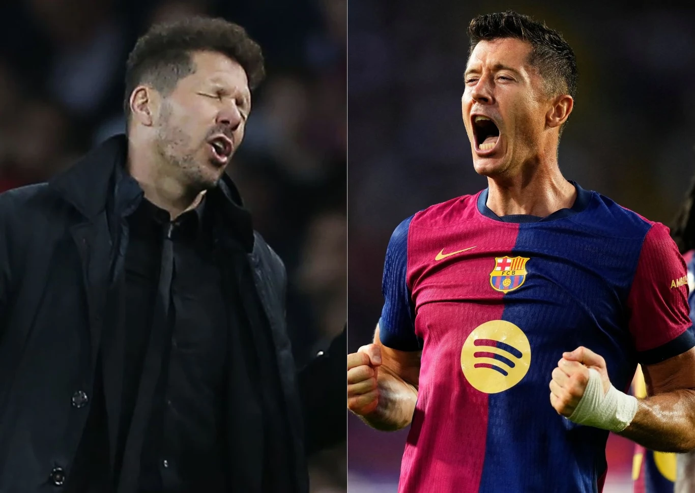 Diego Simeone i Robert Lewandowski