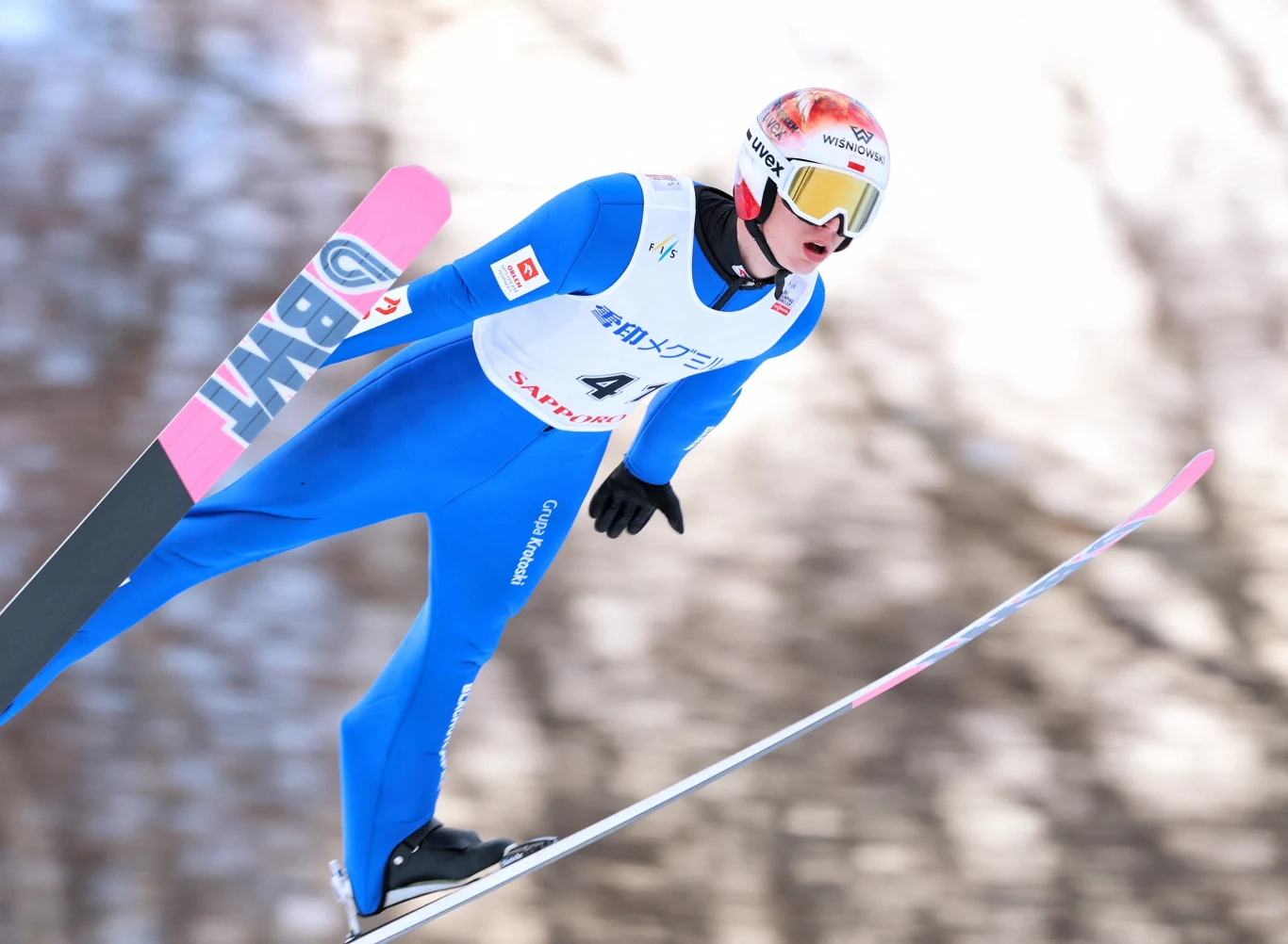 Paweł Wąsek podczas zawodów Pucharu Świata w Sapporo